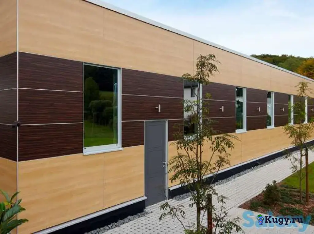 HPL панели современные решения для навесных вентилируемых фасадов , наружная отделка фасадов архитектурным декоративным слоистым пластиком компакт КМ1