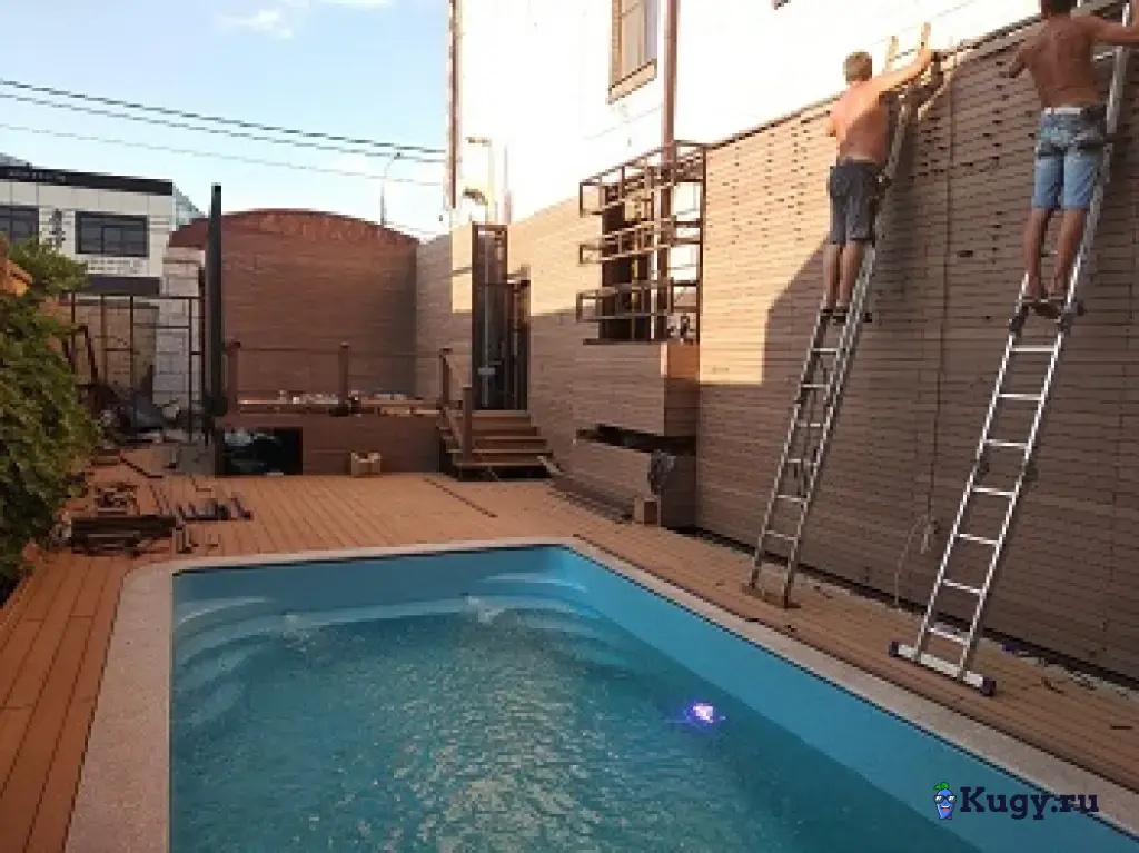 Террасная влагостойкая доска, древесно-полимерный композит ДПК, декинг и сайдинг для фасадов, заборы от ВКН СИСТЕМЫ